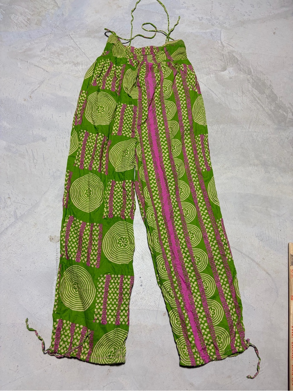 Urban outfitters Green & Pink Printed jumpsuit small